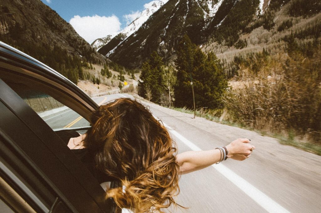 car, car wallpapers, landscape, mountain, nature, outdoors, road, travel, trees, vehicle, woman, brown nature, brown car, brown travel, brown landscape, brown tree, brown road, brown mountain